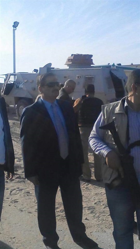 مساعد وزير الداخلية لشؤن الأفراد يتفقد الأكمنة الأمنية بالعريش