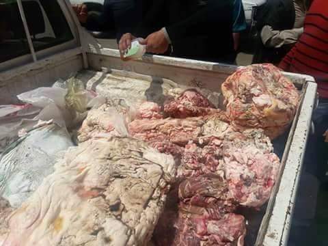 ضبط كمية من لهم الحمير داخل مطعم بباب الشعرية