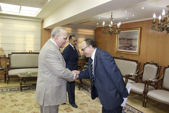 وزير العدل يلتقى رئيس نادى قضاة بنى سويف