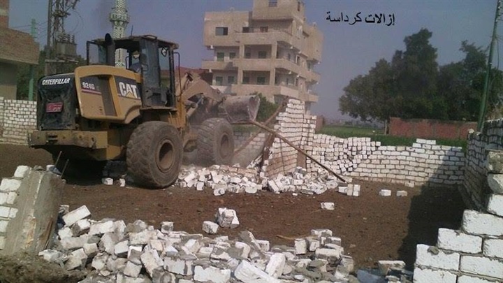 إزالة مبانى مخالفة بكرداسة وهضبة الأهرام بالجيزة