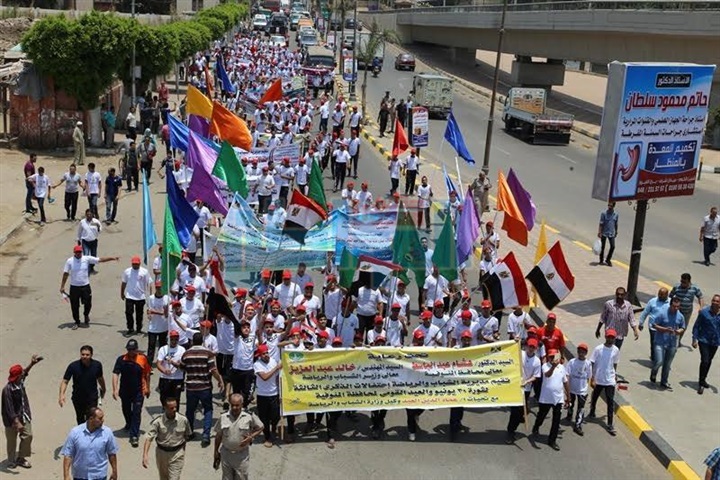 محافظ المنوفية يشهد بدء فعاليات الاحتفال بثورة 30 يونيو