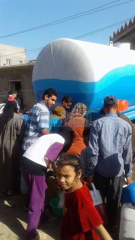 بالصور.. انقطاع مياه الشرب عن قرية منشية العتال بالبحيرة