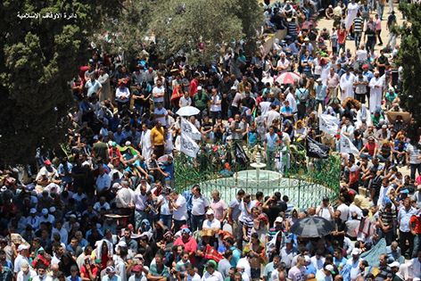 بالفيديو والصور.. 400 ألف مصلي يحيون ليلة القدر في المسجد الأقصى
