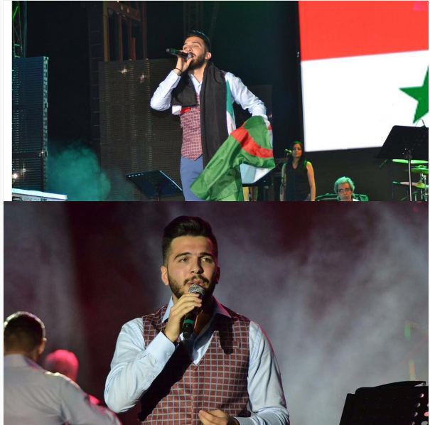 حازم شريف ينشر صورة من حفل المهرجان العربي عبر "انستجرام"