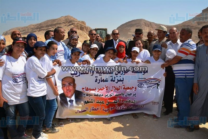محافظ سوهاج ومدير الأمن يشهدان محاكاة لمواجهة أزمة السيول 