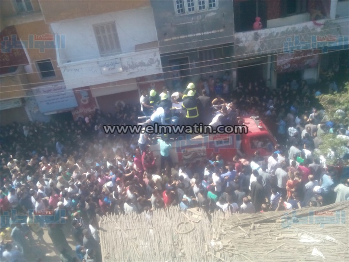 بالصور.. تشييع جثمان شهيد هجوم العريش فى مسقط راسة بشطانوف 