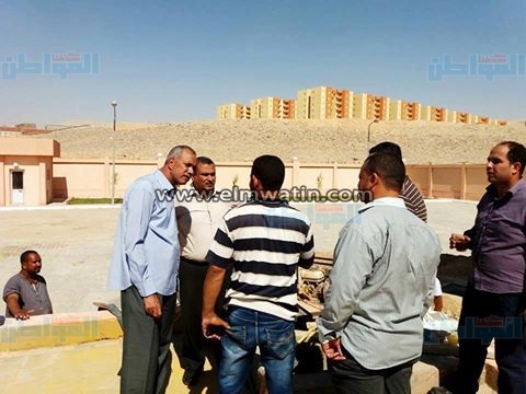 سكرتير محافظ سوهاج يتابع أعمال تشغيل خط المياه الرئيسى «16 بوصة » المغذى للمنطقة الصناعية