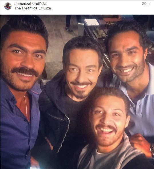 بالصور.. أحمد زاهر في كواليس «اختيار إجباري»