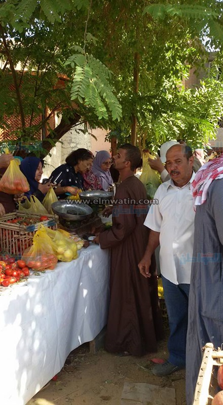 بالصور.. "الخارجة" يواصل بيع السلع الغذائية بأسعار مخفضة