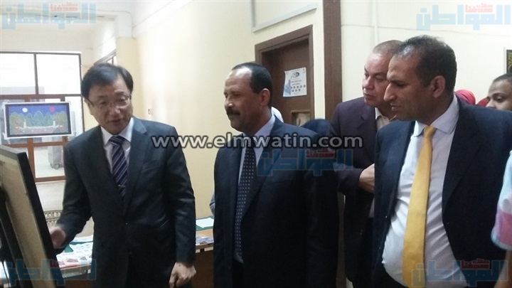 بالصور.."ألسن أسوان" تستقبل السفير الكوري والوفد المرافق له 