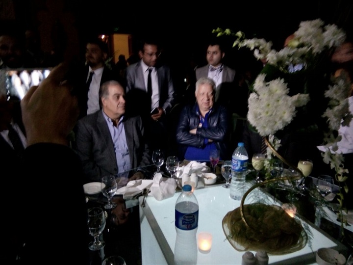 بالصور.. مرتضى منصور في حفل زفاف باسم مرسي