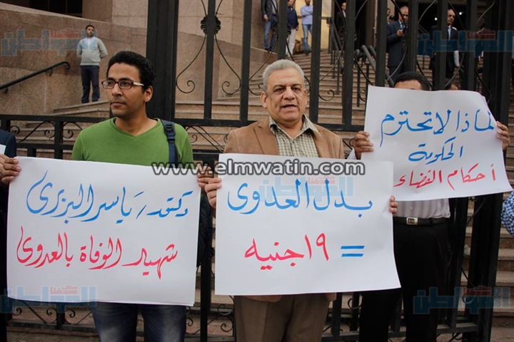 ألبوم صور لوقفة "الأطباء" أمام مجلس الدولة لتحسين بدل العدوى