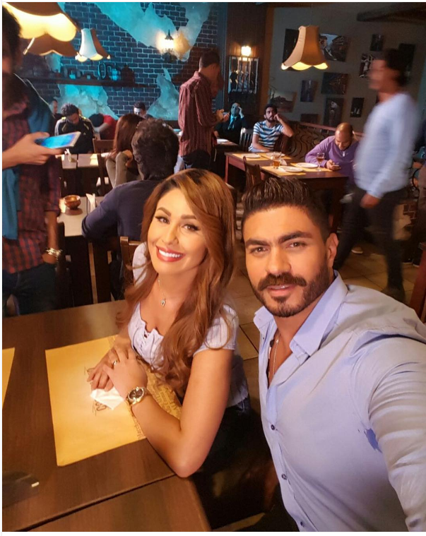شاهد.. خالد ومي سليم في "كافية" لتصوير "اختيار إجباري"