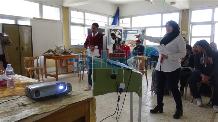بالصور.. نادي علوم جامعة المنيا ينظم مسابقة مهارات العروض التقديمية