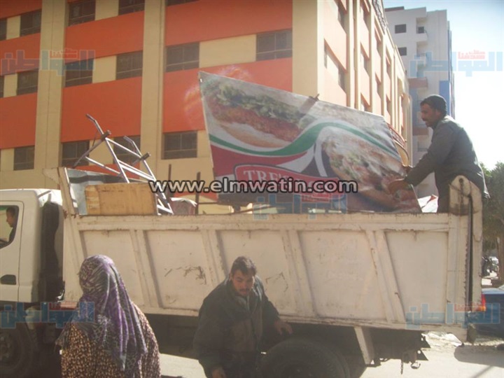 بالصور.. حملة لرفع الإشغالات في حلوان