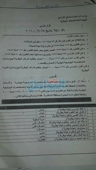بالصور.. حملة لإغلاق وتشميع المراكز البيطرية المخالفة بالإسكندرية