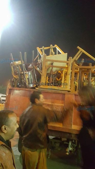 بالصور.. حملة ليلية على الكافيهات وإزالة الإشغالات بشارع فيصل واللبيني