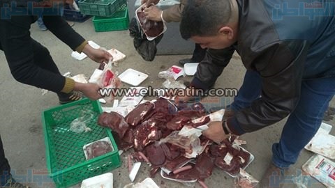 بالفيديو والصور.. رئيس حي السلام أول يشن حملة تفتيشية على اللحوم الغير صالحة