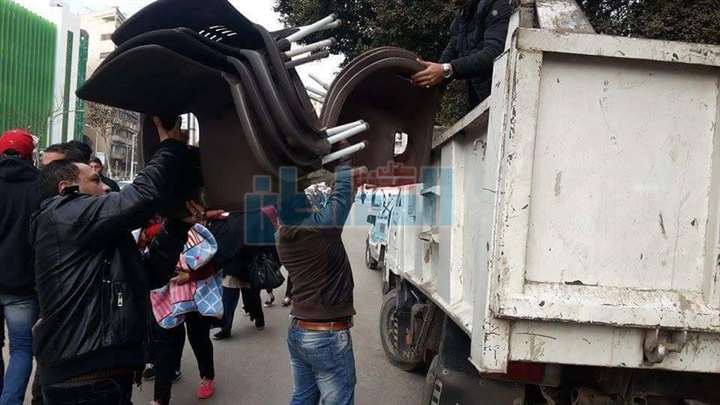 بالصور.. حملة مكبرة لإزالة الإشغالات بحي جنوب الجيزة
