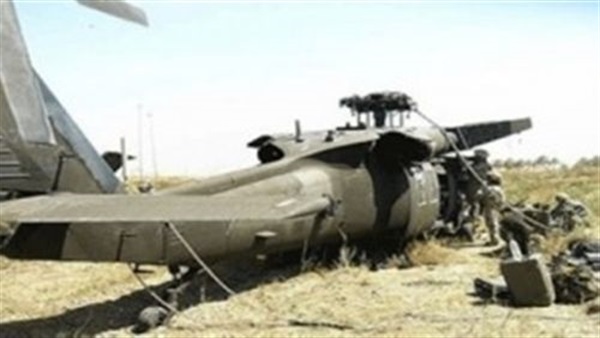 تحطم مروحية روسية