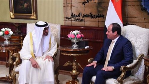بن زايد يغادر مصر
