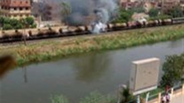 اندلاع حريق بقطار