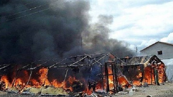 قصف مجلس عزاء داقوق