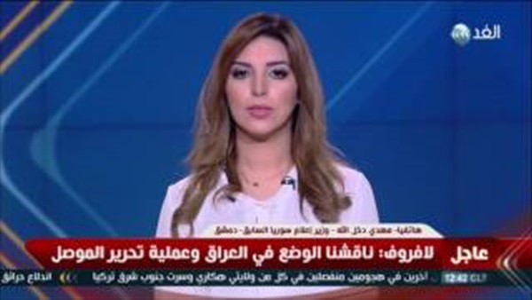 مداخلة هاتفية لفضائية