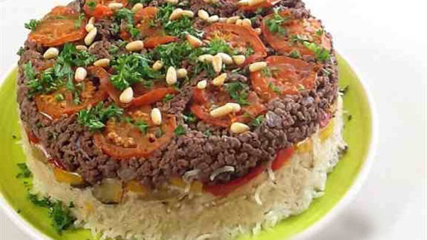 المقلوبة باللحم المفروم