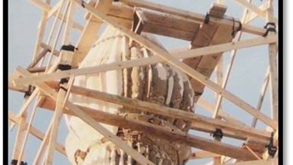 ترميم مئذنتي مسجدي