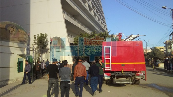 حريق داخل حجرة بإحدى
