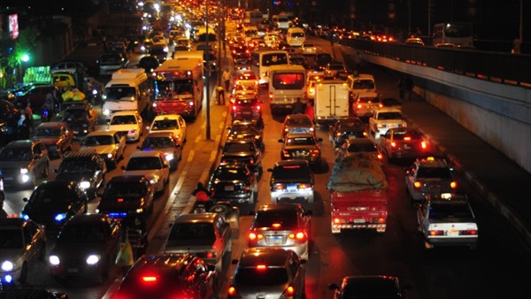 توقفت حركة طريق مصر-
