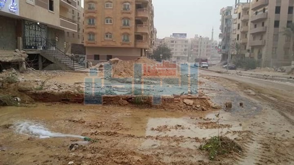 انفجار ماسورة مياه