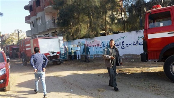 حريق هائل يلتهم شقة