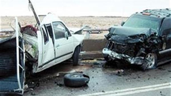 تصادم مروع بين سيارتين