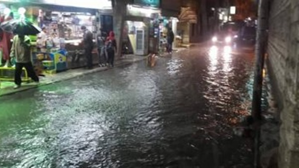 غرق شوارع غرب الإسكندرية