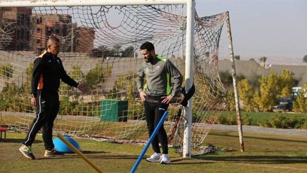 باسم مرسي أثناء التدريب