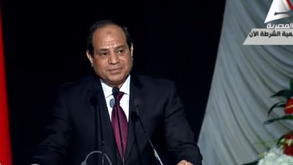 السيسي خلال احتفال