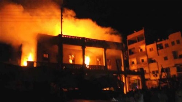 اندلاع حريق بجوار
