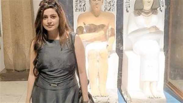 إنجي أباظة .. بالمتحف