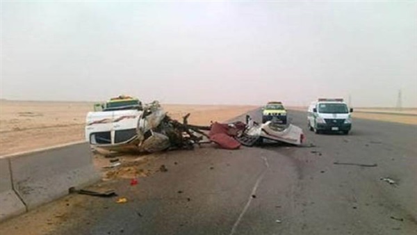 حادث انقلاب سيارة