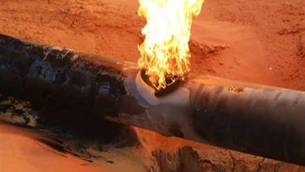 انفجار ماسورة غاز