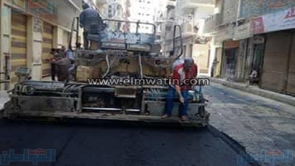 رصف عدد من الشوارع