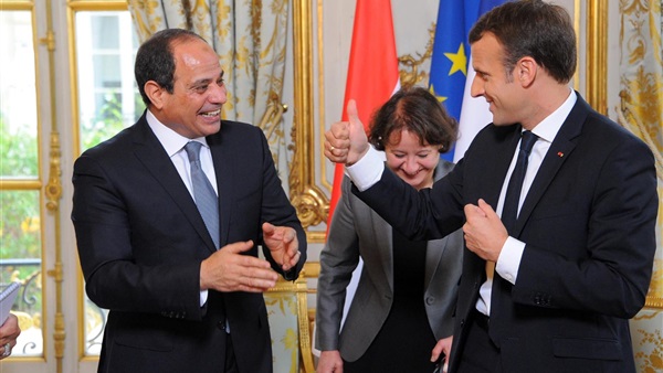 السيسي والرئيس الفرنسي
