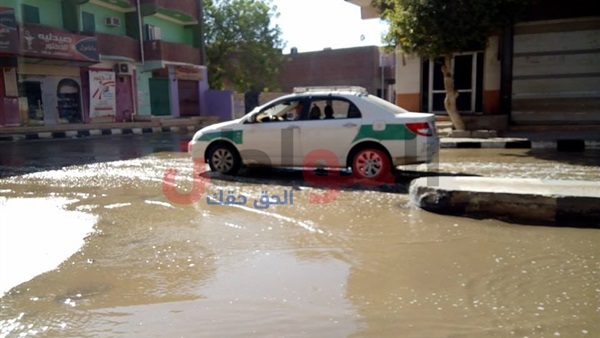 انفجار ماسورة مياه