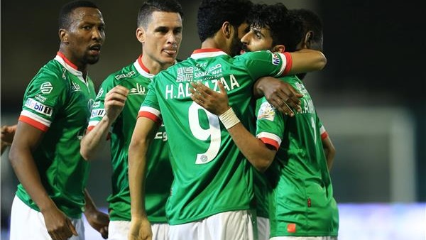 فرحة لاعبي الاتفاق