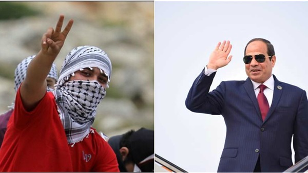السيسي وشباب فلسطين