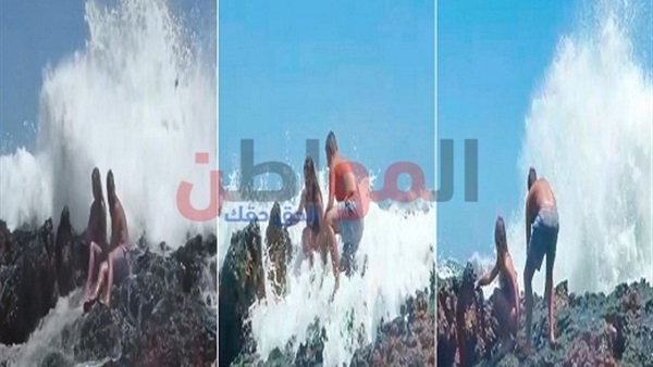 موجة غادرة تضرب عروسين