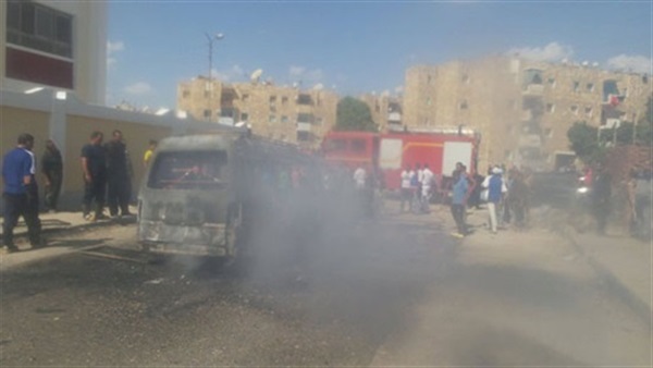تفحم ميكروباص