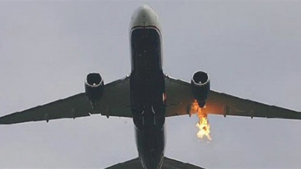 اشتعال محرك طائرة